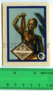 500205 Czechoslovakia JACO ADVERTISING Black girl match label