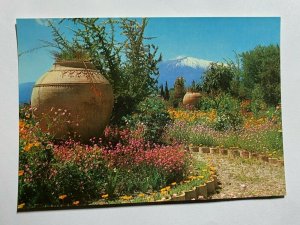 UNUSED ITALY POSTCARD - TAORMINA GIARDINO DELL HOTEL S DOMENICO    (KK2785) 