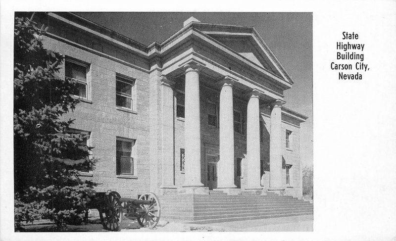 Bundy 1940s Carson City Nevada State Highway Building postcard 392