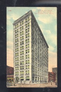 OKLAHOMA CITY OKLAHOMA STATE NATIONAL BANK BUILDING VINTAGE POSTCARD