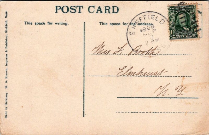 Postcard Pine Knoll Sheffield MA 1908