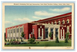 1942 Gymnasium Iowa State Teachers College Cedar Falls Iowa Postcard