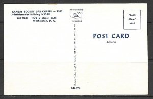 Washington DC - Kansas Society DAR Chapel - [DC-337]