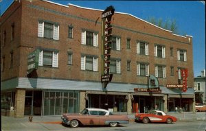 Collins Colorado CO Hotel Cars Store Storefront 1950s-60s  Postcard