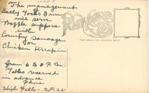 Postcard New York Sally Tock's Inn Dutch Porch 1920s 23-1832