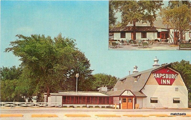 1960s Hapsburg Inn Family Restaurant Mt Prospect Illinois Cameo postcard 2485