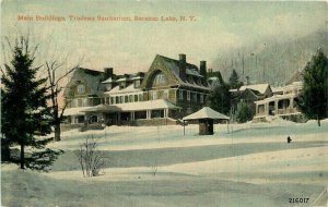 Saranac Lake New York Main Buildings Trudeau Sanitarium C-1910 Postcard 21-5320 
