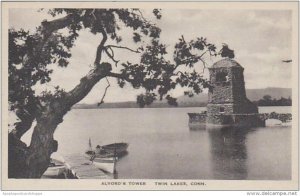 Connecticut Twin Lake Alvords Tower Albertype