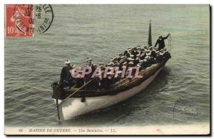 Old Postcard warship A Whaling