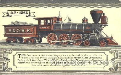 Mason Engine Train Trains Locomotive, Steam Engine,  Postcard Postcards  Balt...