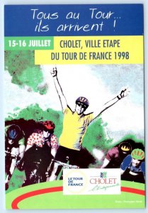 1998 TOUR de FRANCE ~ Advertising CHOLET, CITY STAGE Bicycles  4x6 Postcard