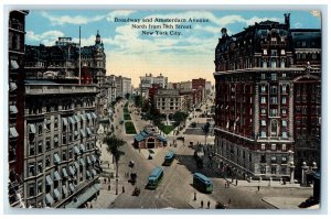 1919 Broadway Amsterdam Avenue North Street New York City New York NY Postcard