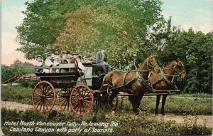 Hotel North Vancouver Tally-Ho Capilano Canyon BC Tourists c1910 Postcard G77