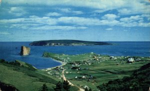 Canada The Rock and Bonaventure Island Perce Chrome Postcard 08.60