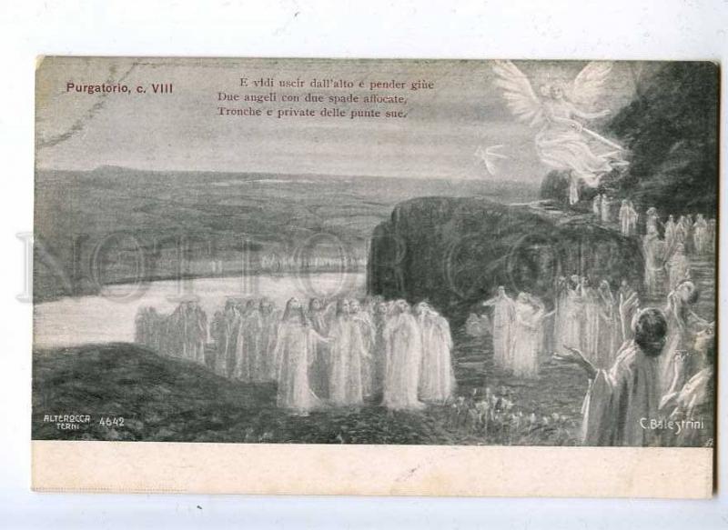 202468 DANTE Purgatory ANGEL by BALESTRINI old ALTEROCCA #4642