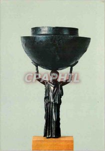 Postcard Modern Greece Figure of Woman Wears a Bronze Vase (ca. 450 BC J C)