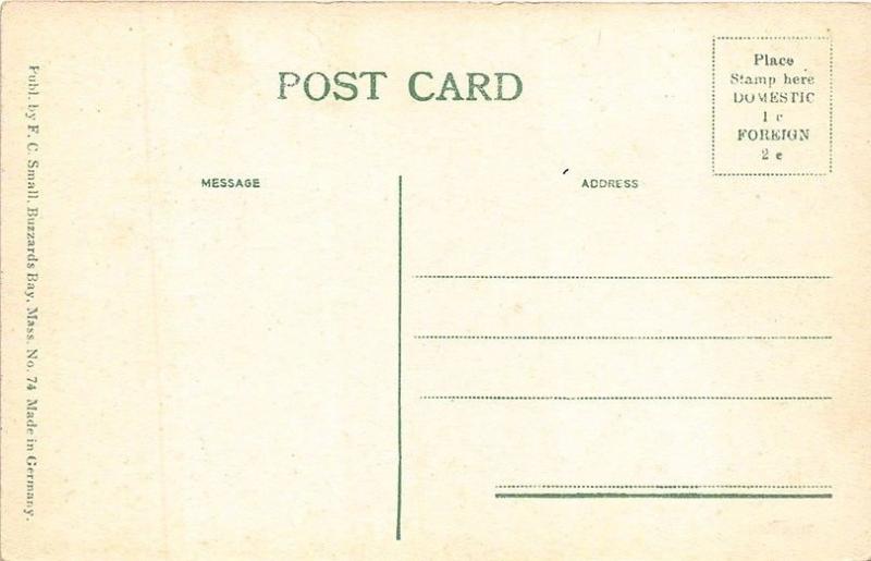 Megansett MA Cape Cod Post Office General Store Old Car Ice Cream Postcard