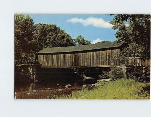 Postcard Comstock Covered Bridge, East Hampton, Connecticut