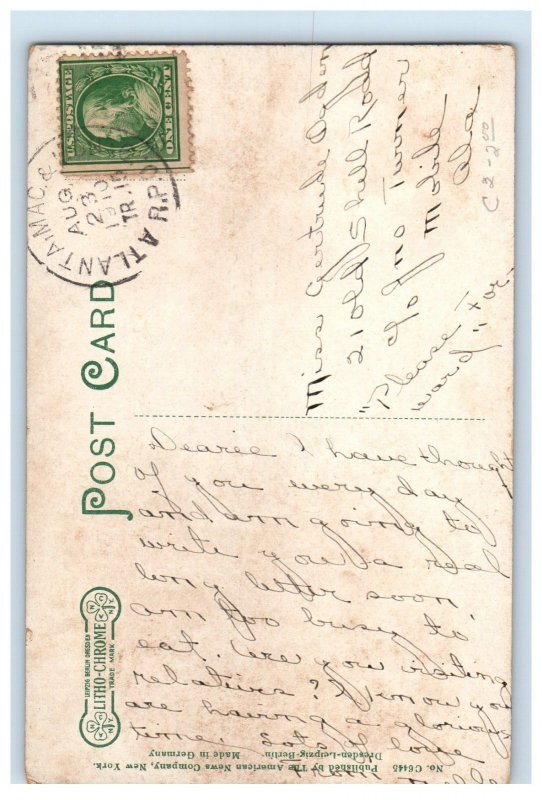  1910 Sam Bailey Institute Griffin Georgia GA RPO Children Posted Postcard