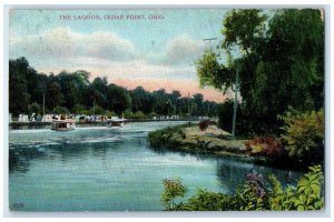 1909 Lagoon Ferry River Lake Exterior Cedar Point Ohio Vintage Antique Postcard