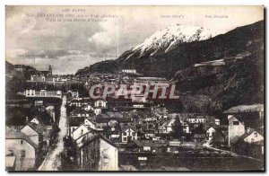 Old Postcard The Alps Braincon city General view of the More clevee Europe