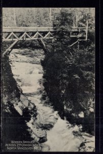 Wooden Bridge Across 2nd Canyon Capilano,North Vancouver,British Columbia,Canada