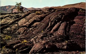 Squeeze Up Molten Lava Craters Moon National Monument Idaho ID Postcard VTG UNP  