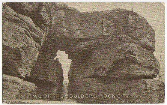 Two Boulders Rock City PA -vintage-