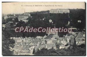 Old Postcard Panorama Meudon Val Fleury and Orphanage