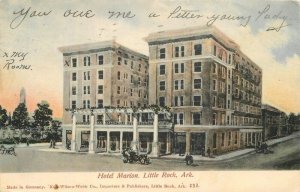 1906 Arkansas Little Rock Hotel Marion autos New Wilson Webb Postcard 22-10984