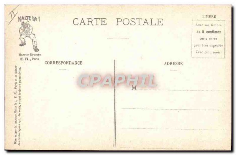 Old Postcard Militaria A wet dream