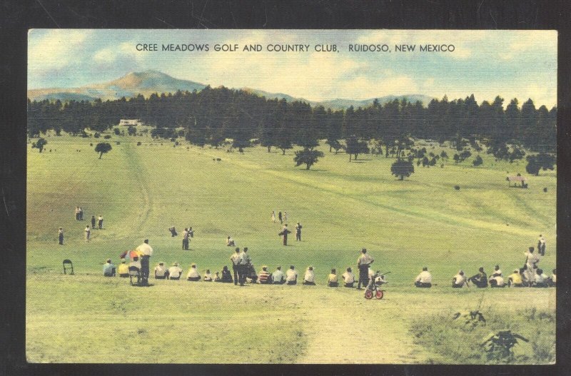 RUIDOSO NEW MEXICO CREE MEADOWS GOLF COURSE VINTAGE POSTCARD