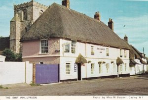 The Ship Inn Pub Upavon Wiltshire Postcard