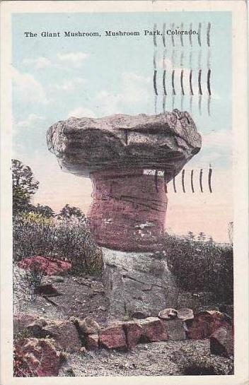 Colorado Mushroom Park The Giant Mushroom 1924