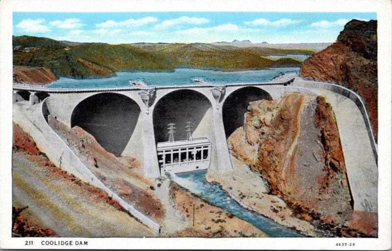 Postcard AZ Coolidge Dam
