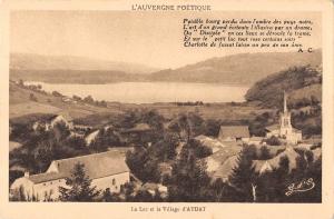 BF8117 le lac et le village d aydat l auvergne france        France