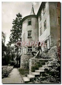 Postcard Old Universitatsstadl Tubingen Holderlinturm mit Denkmal v Ivo Beucker