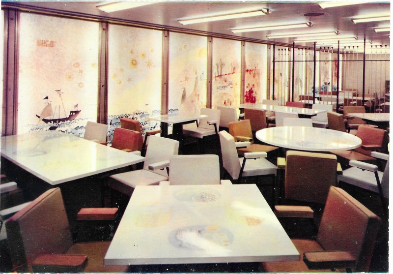 SS France 2,000 passenger Cruise Ship 1971. Learning area for Youth