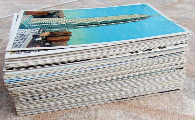 LOT OF 124 ANTIQUE & VINTAGE POSTCARDS - VIEWS OF NEW YORK