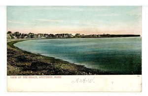 MA - Winthrop Beach. View Along Shore ca 1905