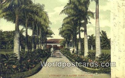 Entrance at a Sugar Plantation Republic of Cuba 1909 