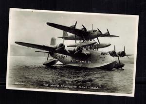 Mint Imperial Airways England Mayo Composite Seaplane Real Picture postcard Maia