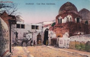 Postcard Damas Syria Une Rue Ancienne