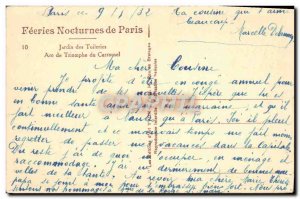 Old Postcard Jardin des Tuileries Arc de Triomphe du Carrousel Paris