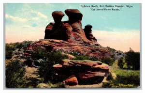 Sphinx Rock Red Buttes District Wyoming WY UNP DB Postcard P20