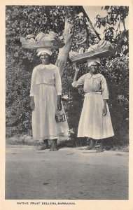 Native Fruit Sellers Barbados West Indies Unused 