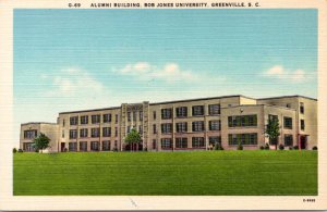 Postcard SC Greenville - Alumni Building Bob Jones Unversity