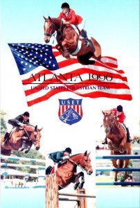 Atlanta, GA Georgia  1996 US OLYMPIC EQUESTRIAN TEAM Horses~Riders 4X6 Postcard