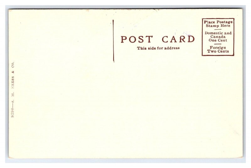 High School Building Arkansas City Kansas Postcard