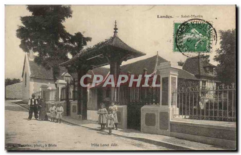 Postcard Old Landes Saint Martin